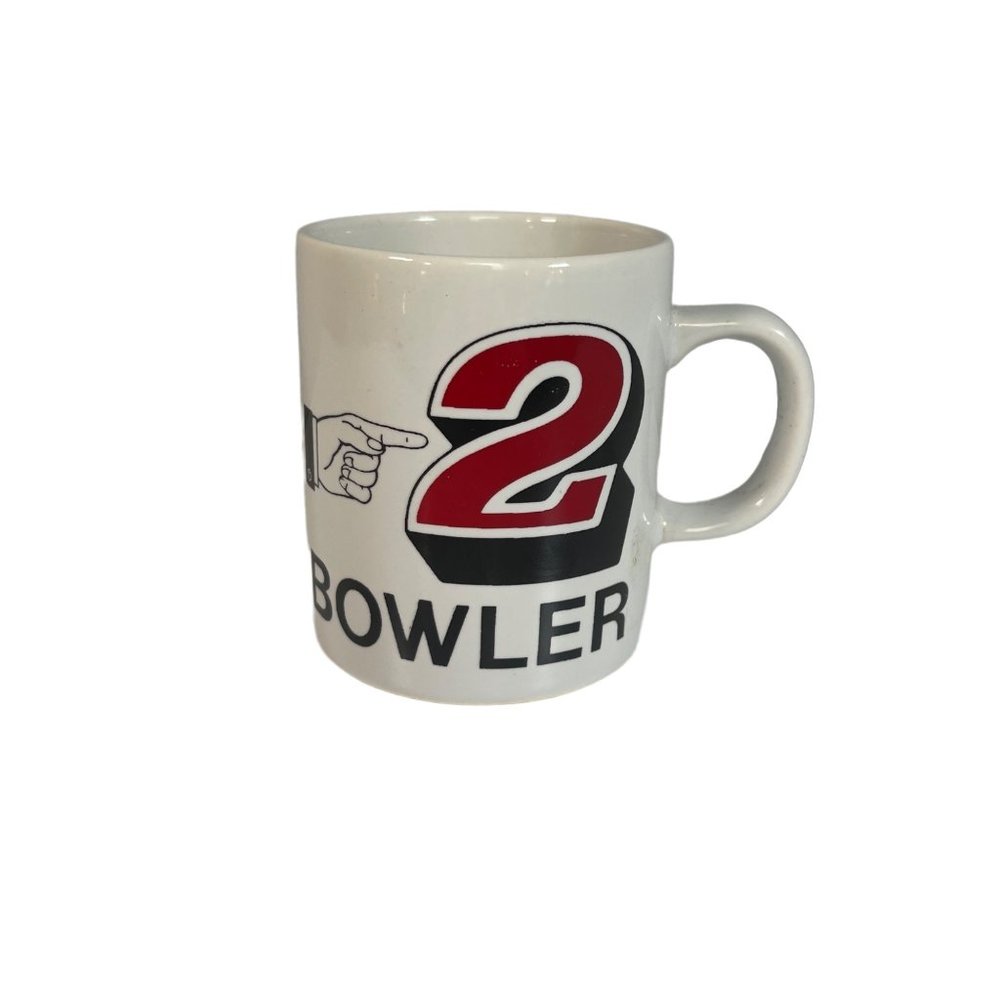 Vintage Norcrest #2 Bowler Mug "Try Harder Coffee Tea Novelty Gag Gift